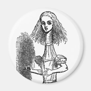 Imán Aventuras vintage de Alicia en el país de las mara