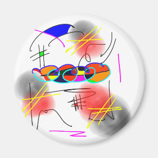 Imán aves abstractas