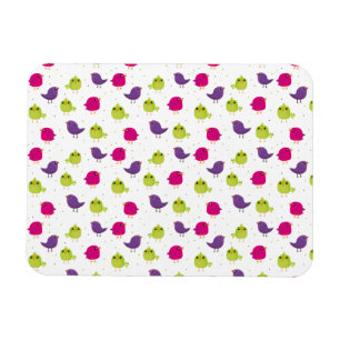 Imán Aves alegres y coloridas