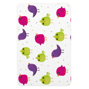 Imán Aves alegres y coloridas