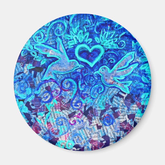 Imán Aves de amor (Frente)