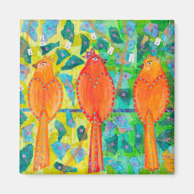 Imán Aves de amor (Frente)