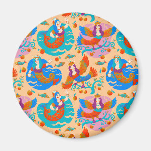 Imán Aves de fuego y sirenas