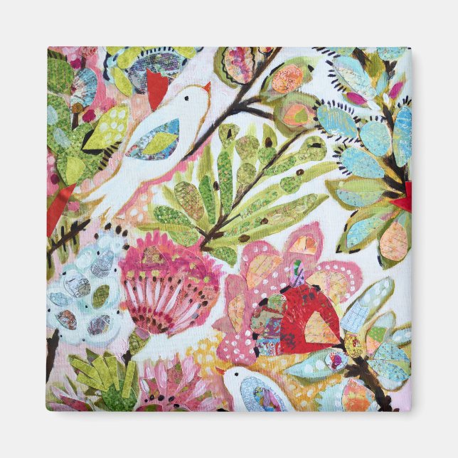 Imán Aves de papel II (Frente)