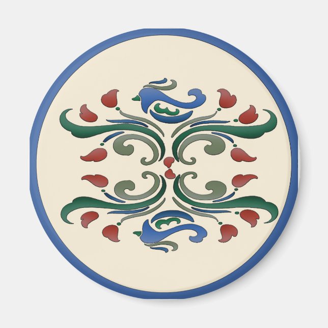 Imán Aves de Rótulo hex holandesas (Frente)