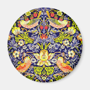 Imán Aves del ladrón de fresas William Morris