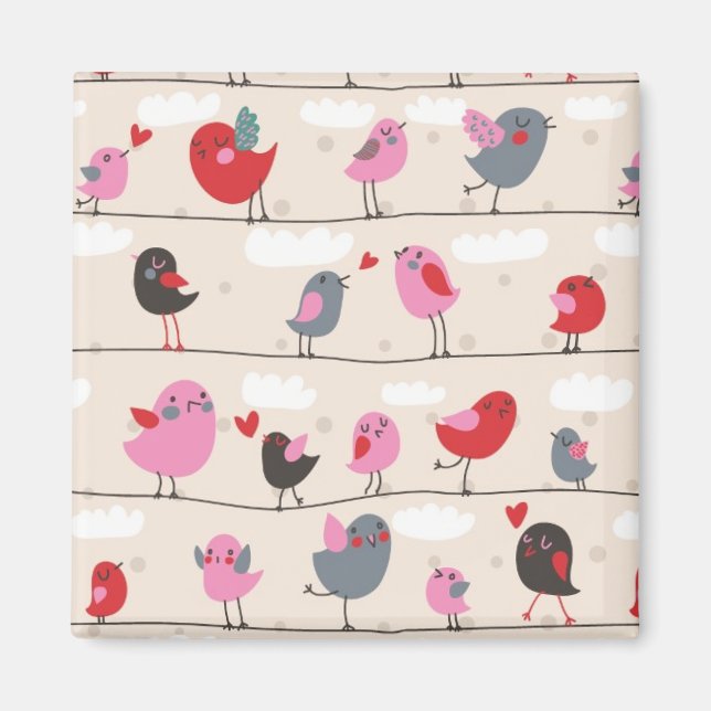 Imán Aves enamoradas (Frente)