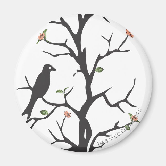 Imán Aves superchica en el árbol (Frente)