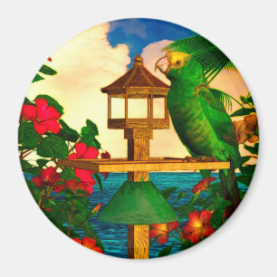 Imán Aves tropicales 1 "loros"