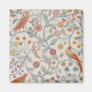 Imán Aves y flores, William Morris