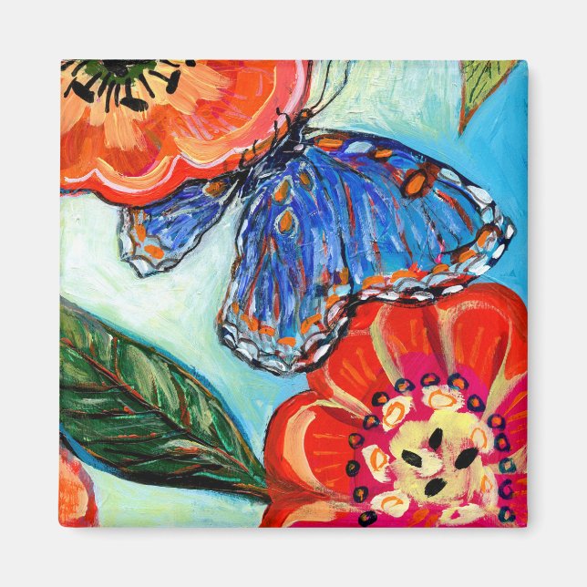 Imán Aves y mariposas no 9 (Frente)