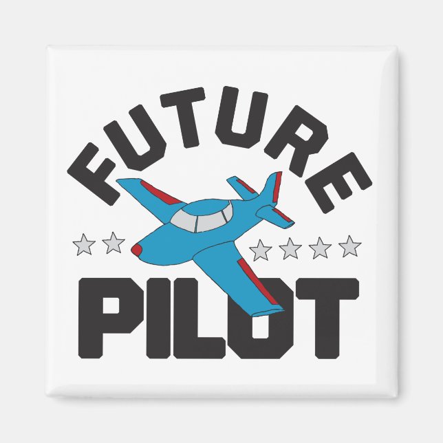 Imán Aviación para niños que vuelan pilotos de alto fut (Frente)