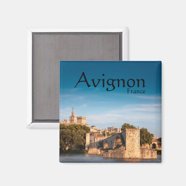Imán Avignon Souvenir (Anverso/Reverso)