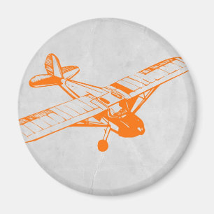 Imán Avión anaranjado