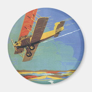 Imán Avión Antiguo de Viaje y Transporte Avión Antiguo