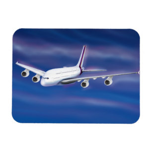 Imán Avión comercial de dos pisos