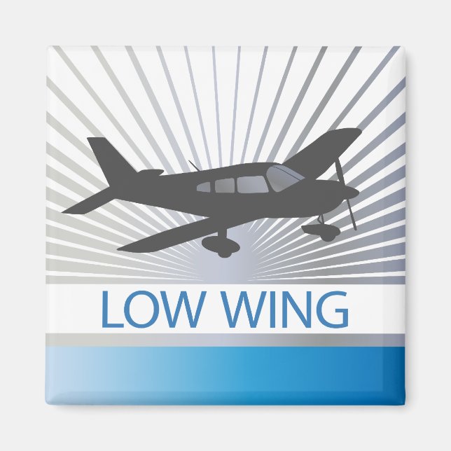 Imán Avión de ala baja (Frente)