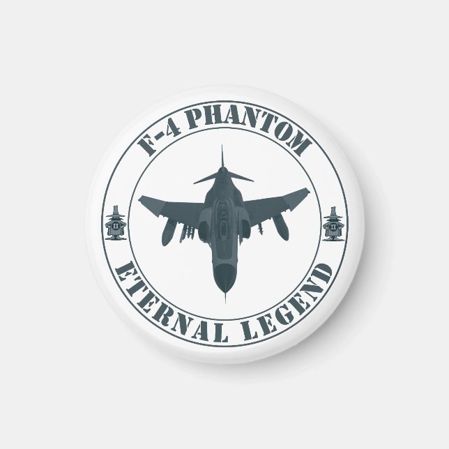 Imán Avión de combate legendario F-4 Phantom (Frente)