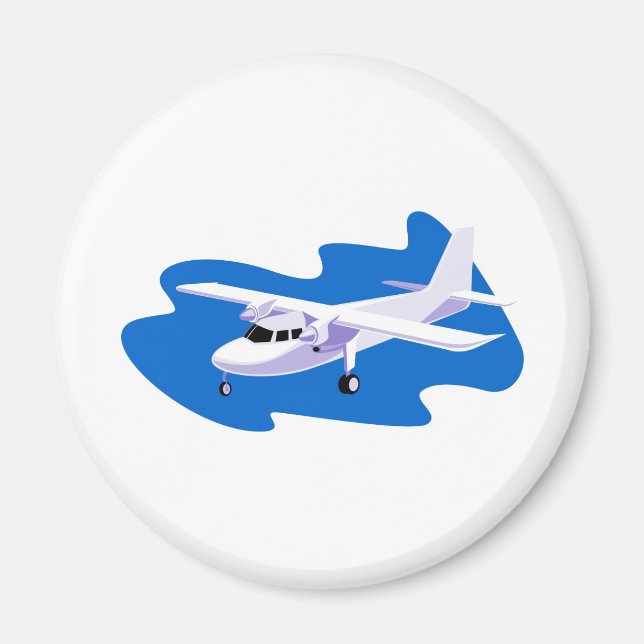 Imán avión de hélice con vuelo de Cessna (Frente)