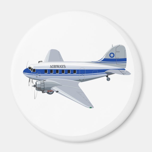 Imán avión personalizado (Frente)
