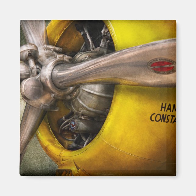 Imán Avión - Piloto - Hélice - Twin Wasp (Frente)