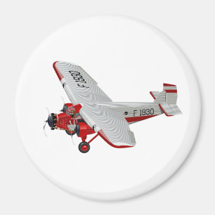 Imán avión retro personalizado