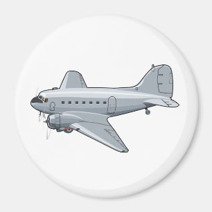 Imán avión retro personalizado