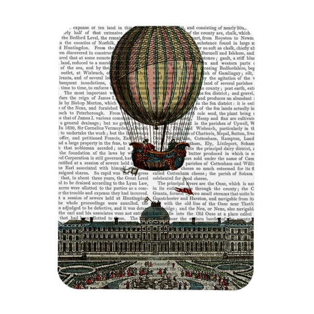 Imán Avión sobre la ciudad (Vertical)