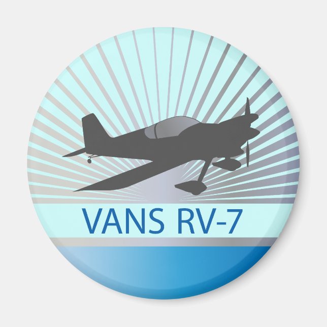 Imán Avión Vans RV-7 (Frente)