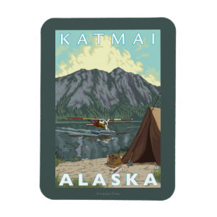 Imán Avión y pesca - Katmai, Alaska de Bush