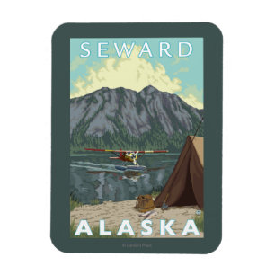 Imán Avión y pesca - Seward, Alaska de Bush