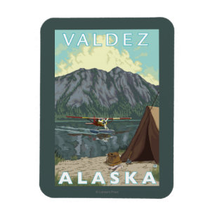 Imán Avión y pesca - Valdez, Alaska de Bush