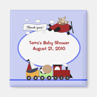 Imán AVIÓN Y TREN Baby Shower Favnet