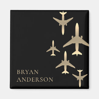 Imán Aviones de aviación de oro