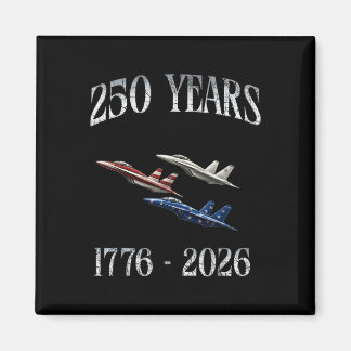 Imán Aviones de combate bandera 250 años 1776-2026 250