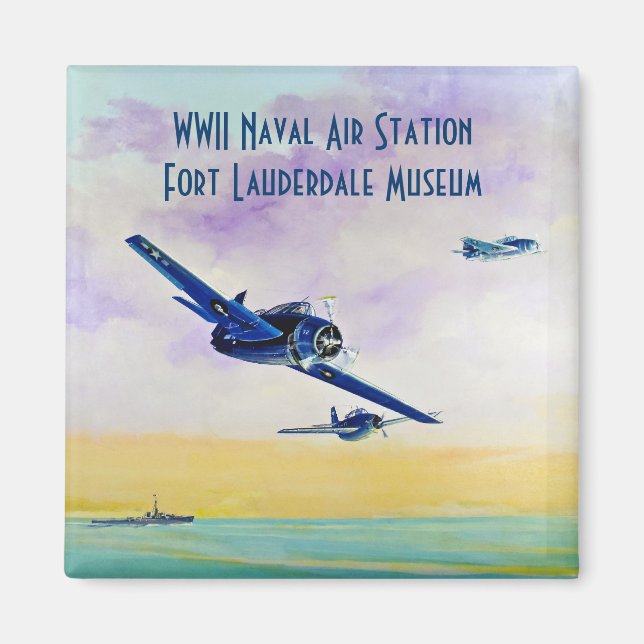 Imán Aviones de época - Salven la fecha (Frente)