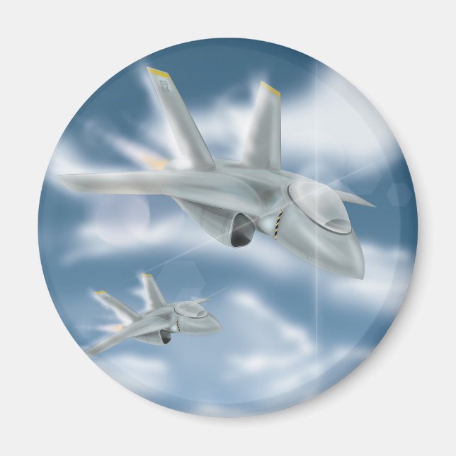 Imán Aviones de reacción militares (Frente)
