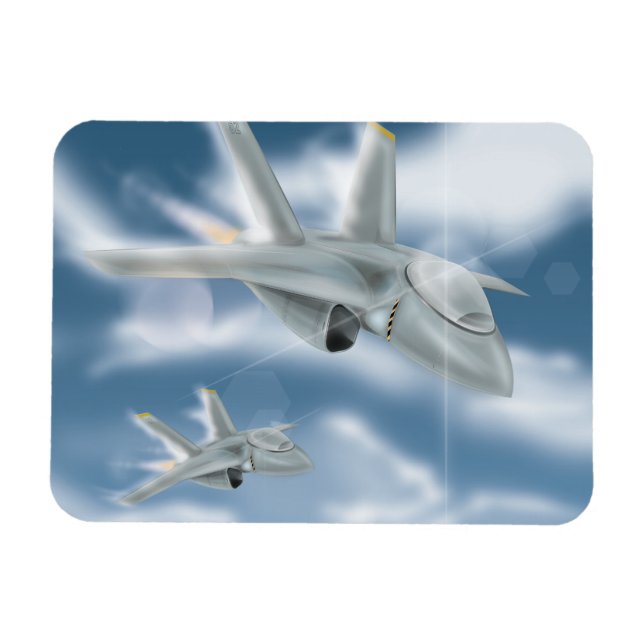 Imán Aviones de reacción militares (Horizontal)