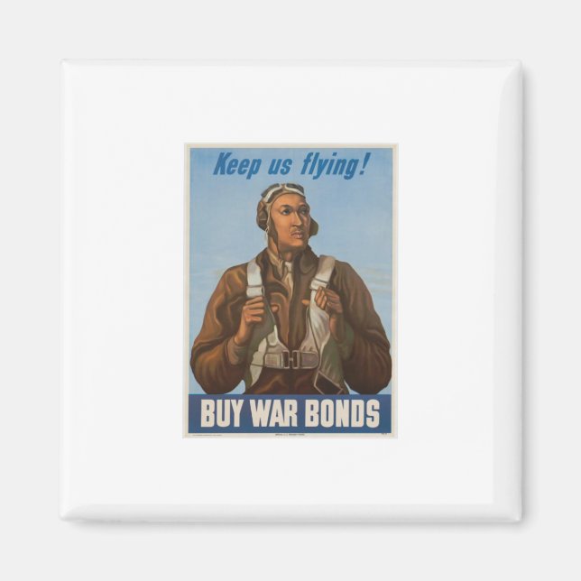 Imán Aviones De Tuskegee Nos Mantienen Volando Magnet (Frente)