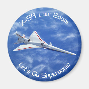 Imán Aviones subpersónicos X-59 de bajo auge
