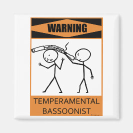 Imán Aviso Basonista Temperamental