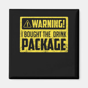 Imán Aviso Compré El Paquete De Bebidas