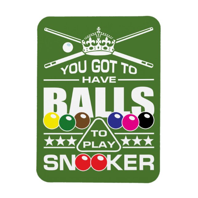 Imán Aviso de snooker (Vertical)