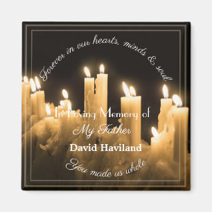 Imán Aviso de velas de Bereavement Magnet de HAMbyWG
