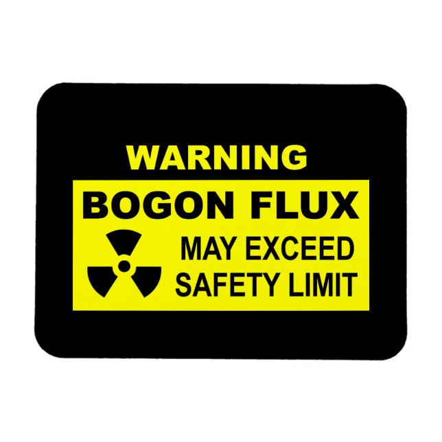 Imán Aviso: Flux de Bogon (Horizontal)