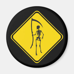 Imán Aviso: ¡Grim Reaper Por Delante!