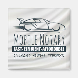 Imán Aviso móvil de coche rápido público con número de 