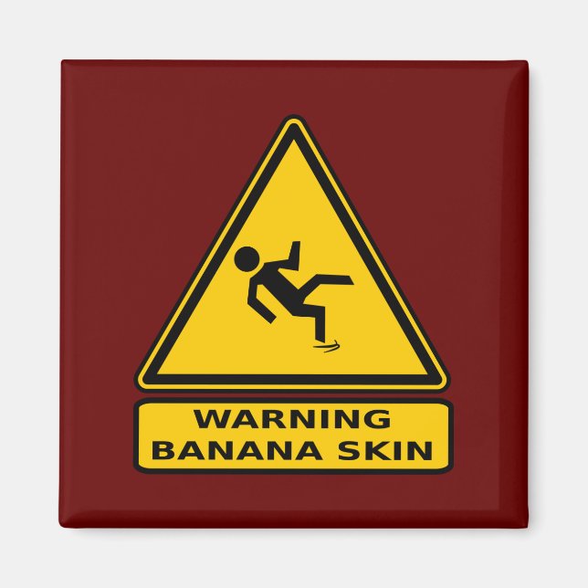 Imán Aviso: Piel bananera (Frente)