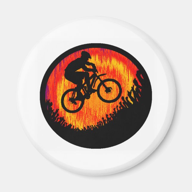 Imán Aviso sobre las almas de bicicleta (Frente)