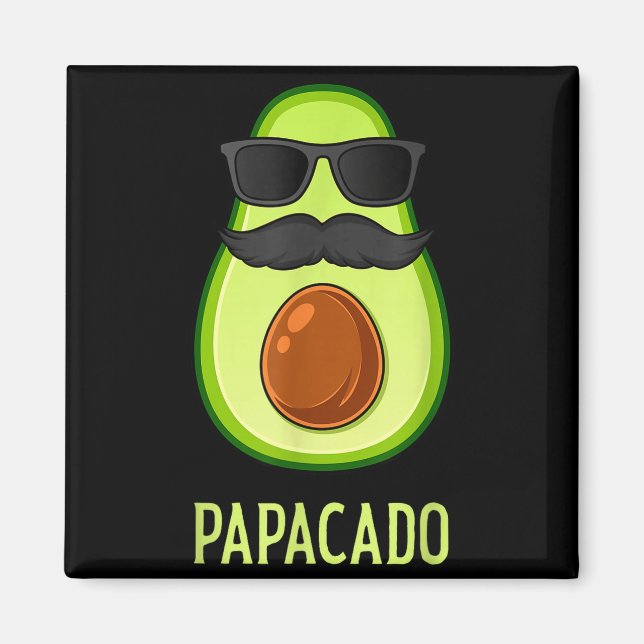 Imán Avocado Dad Papacado Funny Daddy Father Avocado  (Frente)